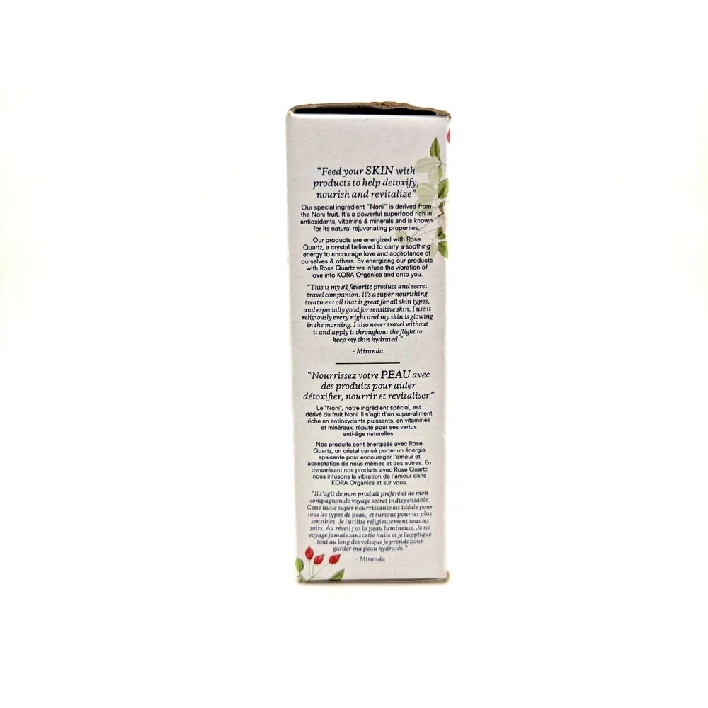 KORA Organics Noni Glow Face Oil Nourish, Smooth, & Brighten 1.01 oz/ 30 ml New - Picture 5 of 7
